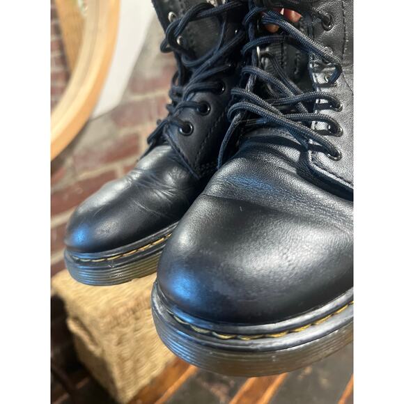 Dr. Martens 1460 Combat Boots Kids Black Size 3 - Picture 9 of 12